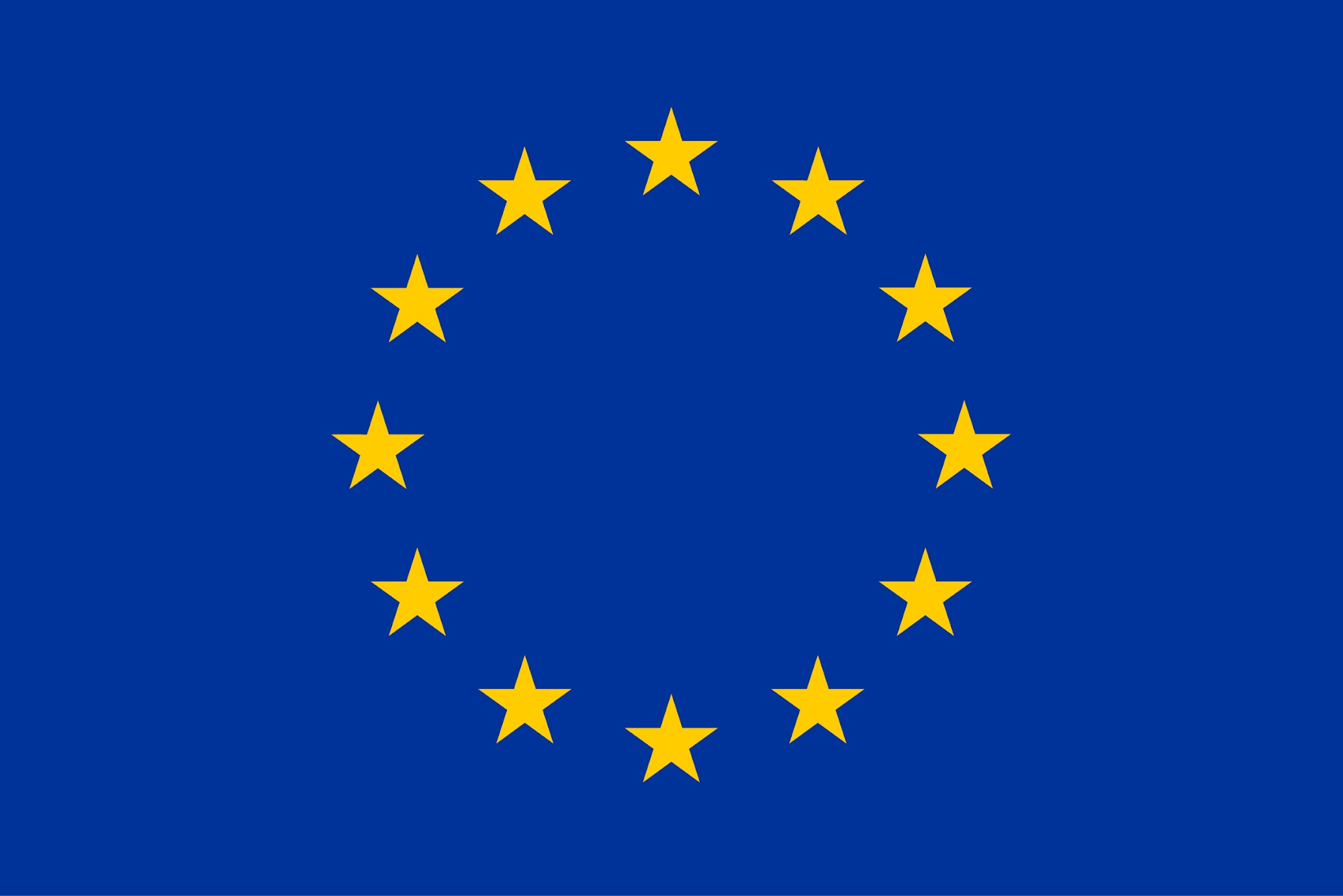 De vlag van de EU, om te laten zien dat we enkel in de EU bezorgen